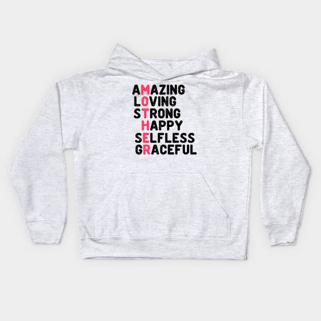 Amazing mother for mother's day Kids Hoodie by Shirtttee